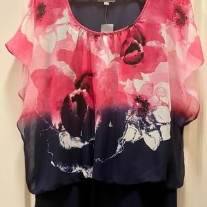 JM Collection Chiffon Blouse